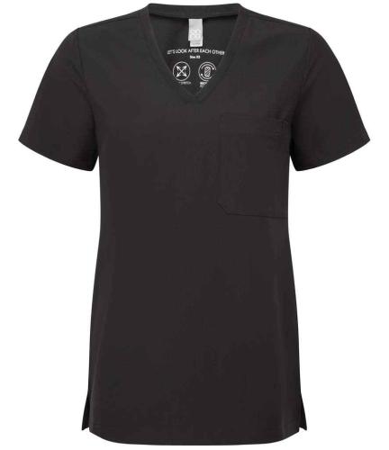 Onna by Premier Ladies Limitless Onna-Stretch Tunic - BLK - 3XL